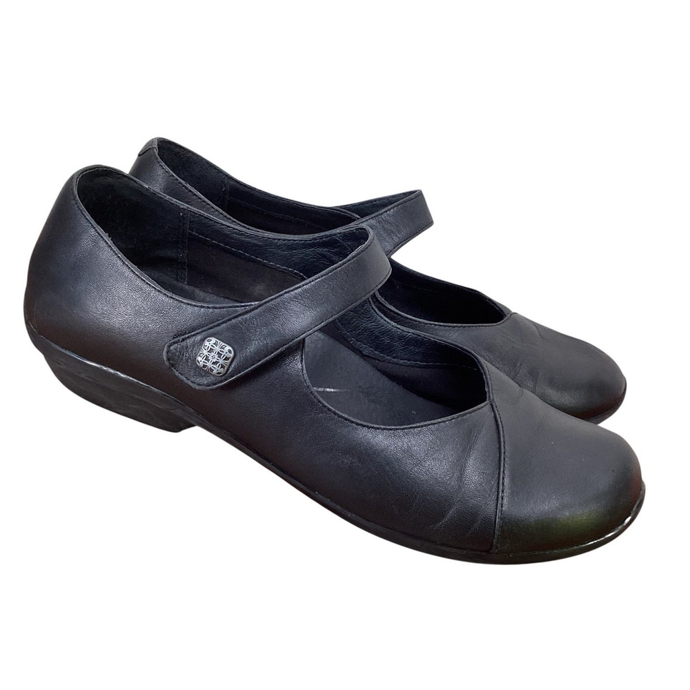 Dansko Fawna Shoe Women's Size 11.5-12 Mary Jane Black Leather Capsule Wardrobe